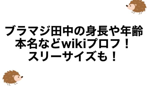 ブラマジ田中の身長や年齢・本名などwikiプロフ！スリーサイズも！