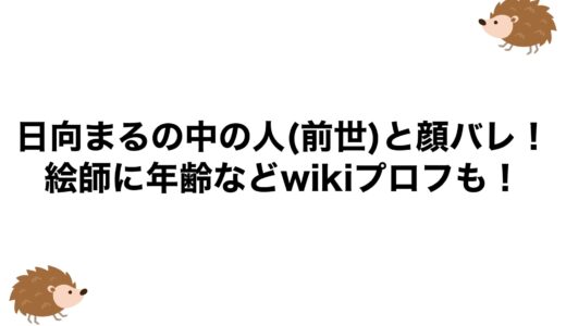 日向まるの中の人(前世)と顔バレ！絵師に年齢などwikiプロフも！