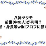 八神ツクモの前世(中の人)が判明？年齢・身長等wikiプロフに顔も！