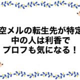 夜空メルの転生先が特定？中の人は利香でプロフも気になる！