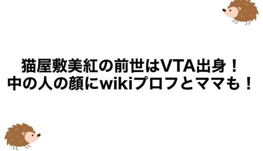 猫屋敷美紅の前世はVTA出身！中の人の顔にwikiプロフとママも！